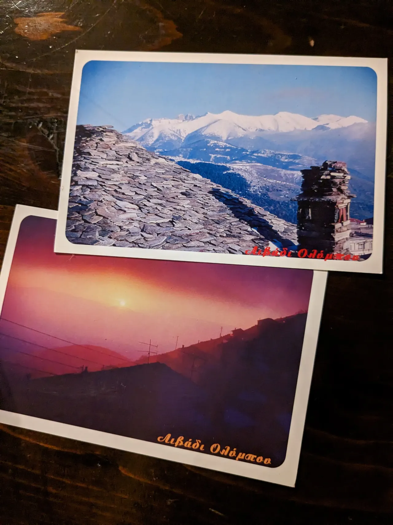 Vintage postcards depicting Livadi traditions